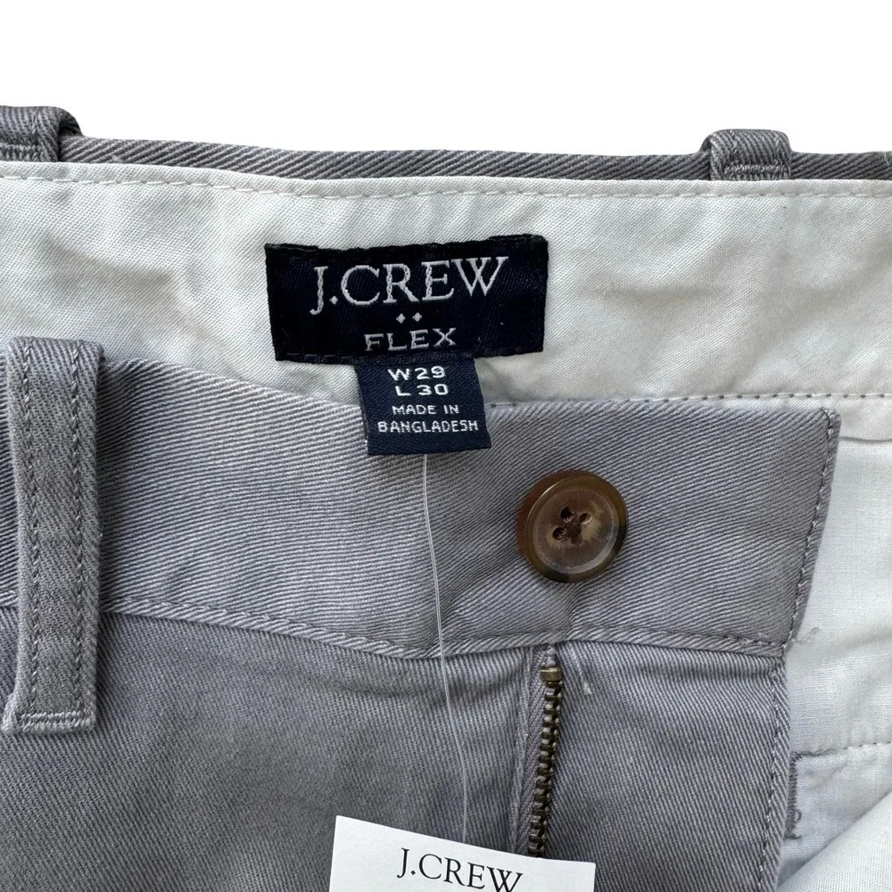 J. Crew Men's Charcoal Grey Chinos Pants NWT‎